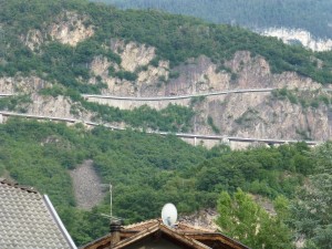Blick vom Balkon